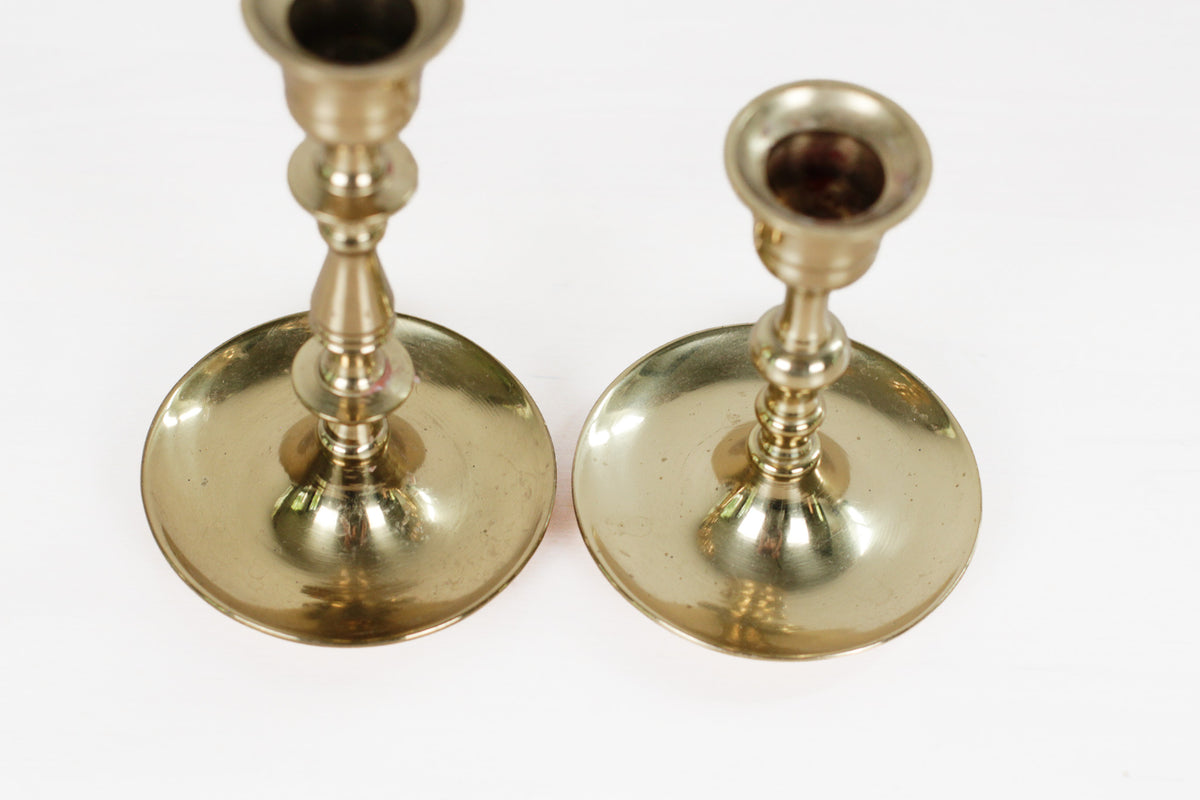 Pair of Vintage Brass Candlesticks