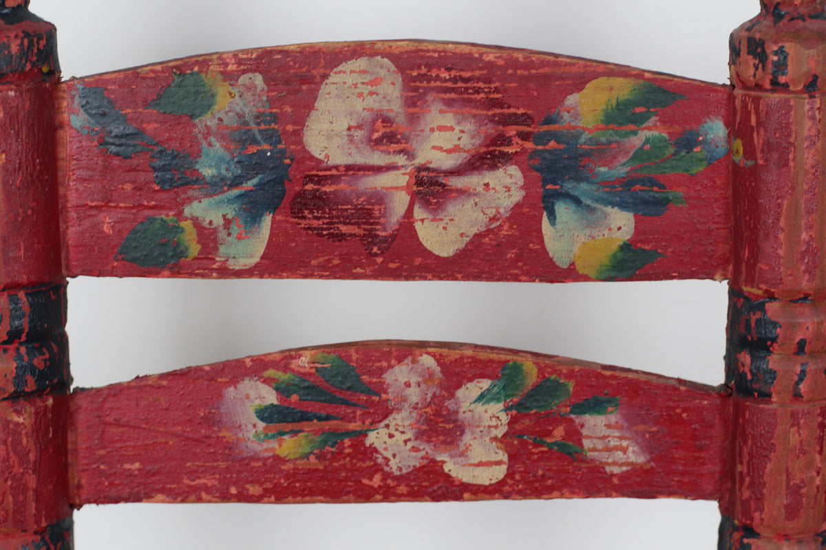 Vintage Mexican Folk Art Child's Chair