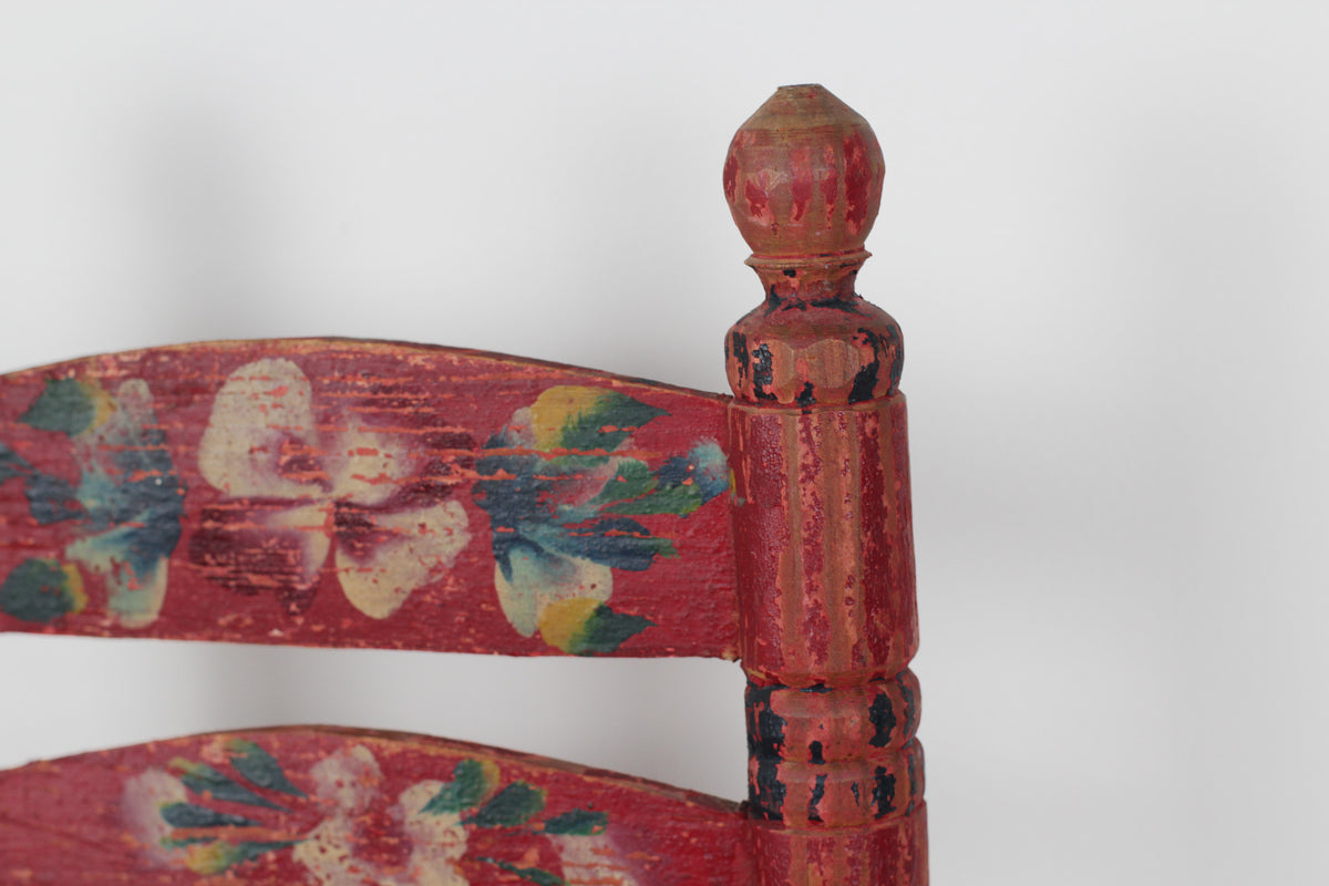 Vintage Mexican Folk Art Child's Chair