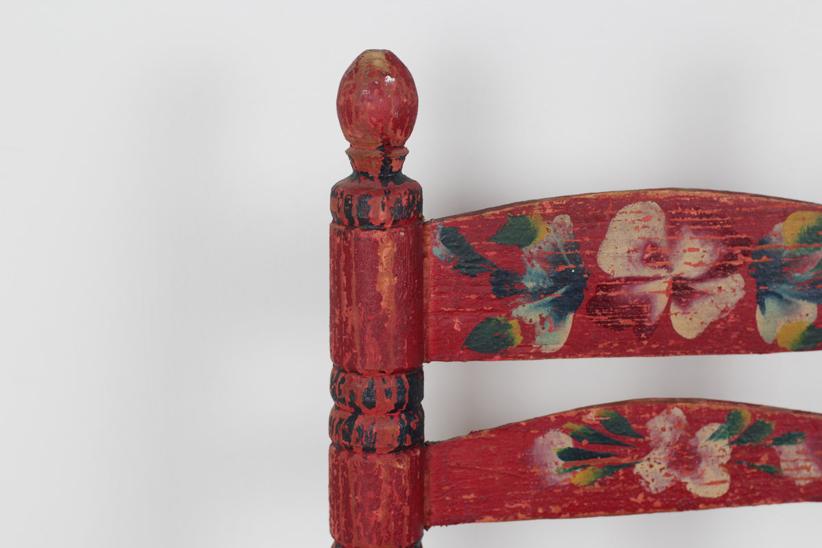 Vintage Mexican Folk Art Child's Chair