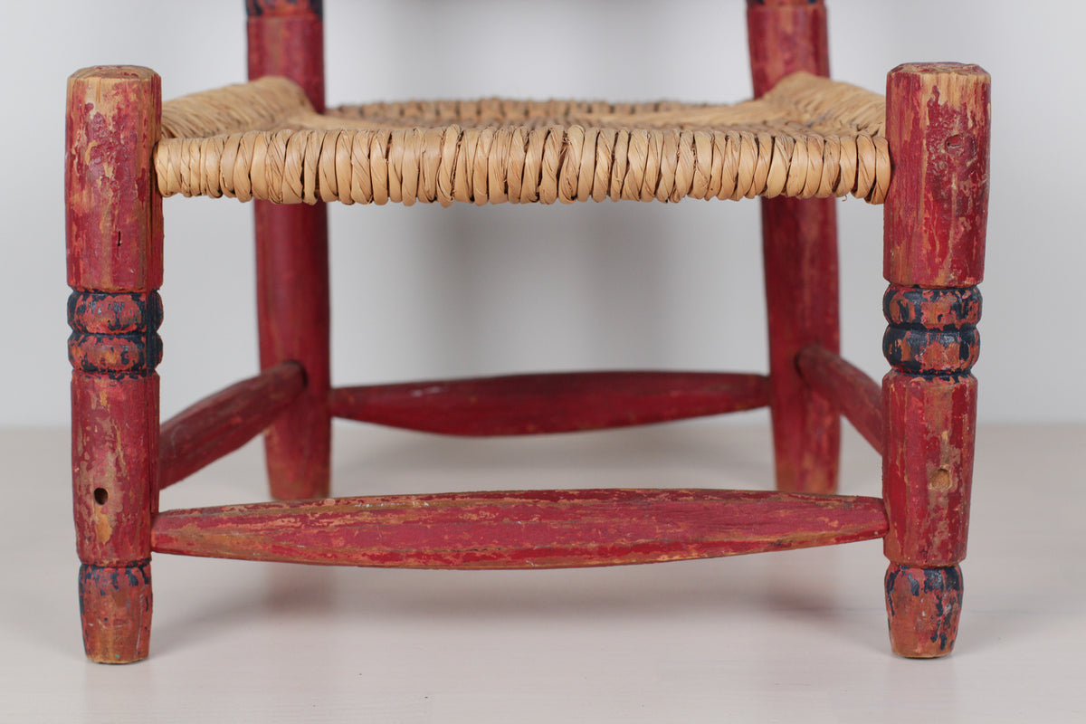 Vintage Mexican Folk Art Child's Chair