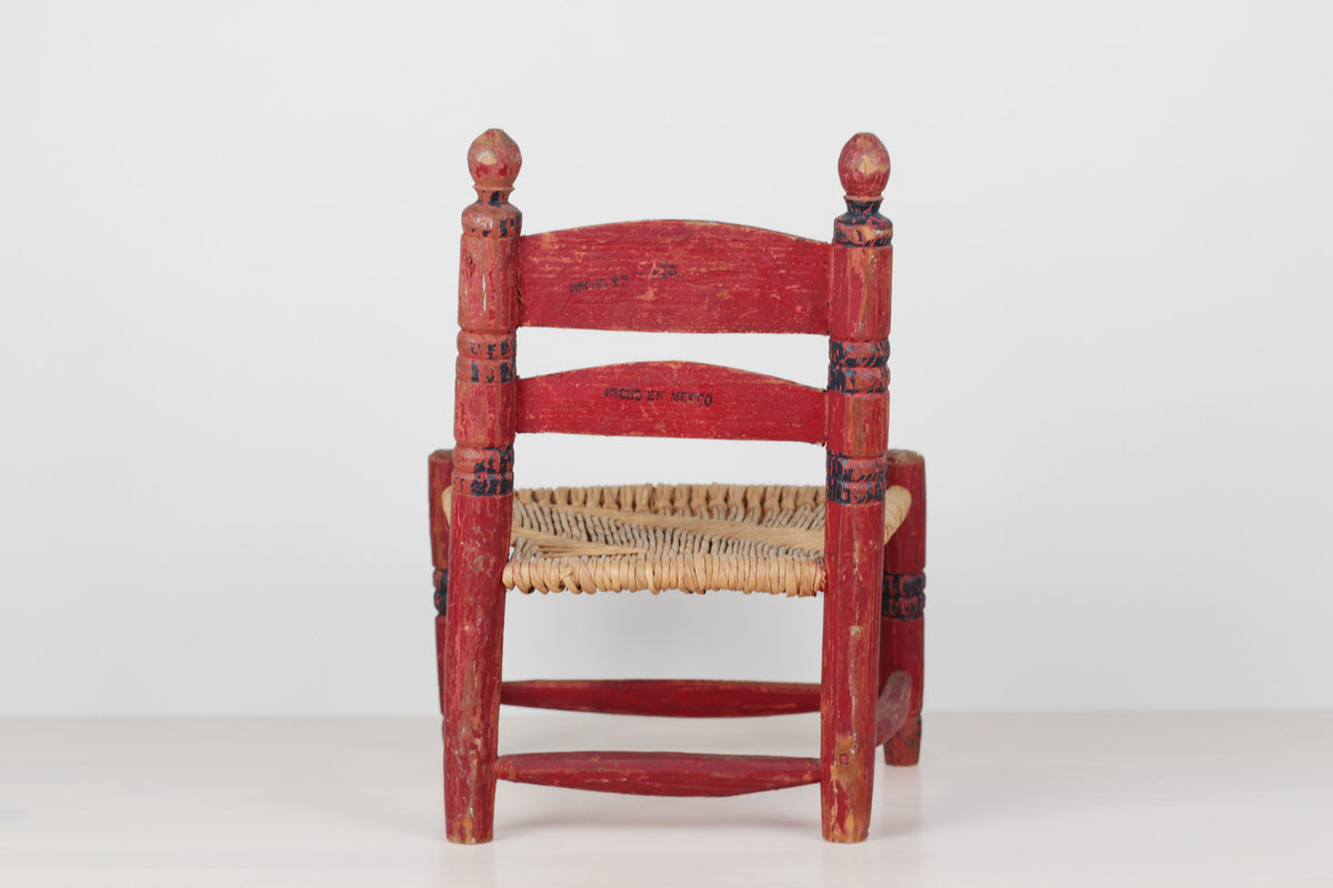 Vintage Mexican Folk Art Child's Chair