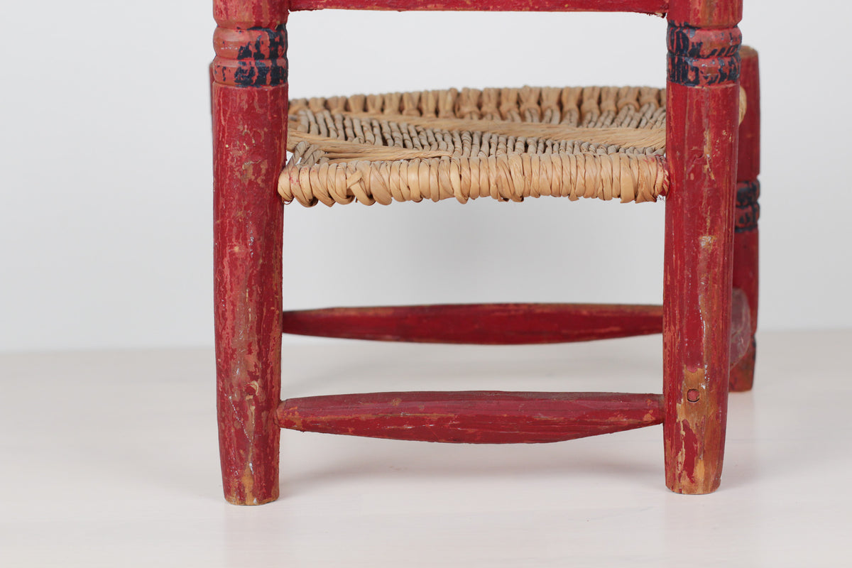 Vintage Mexican Folk Art Child's Chair