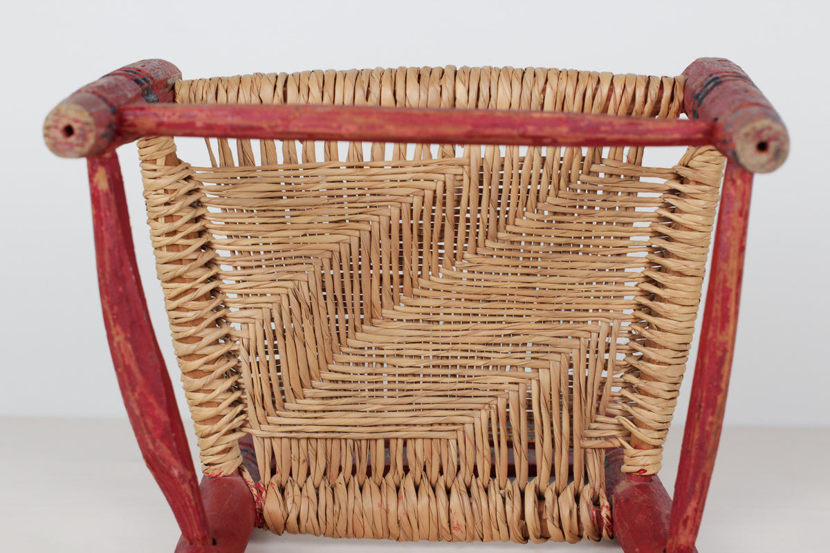 Vintage Mexican Folk Art Child's Chair