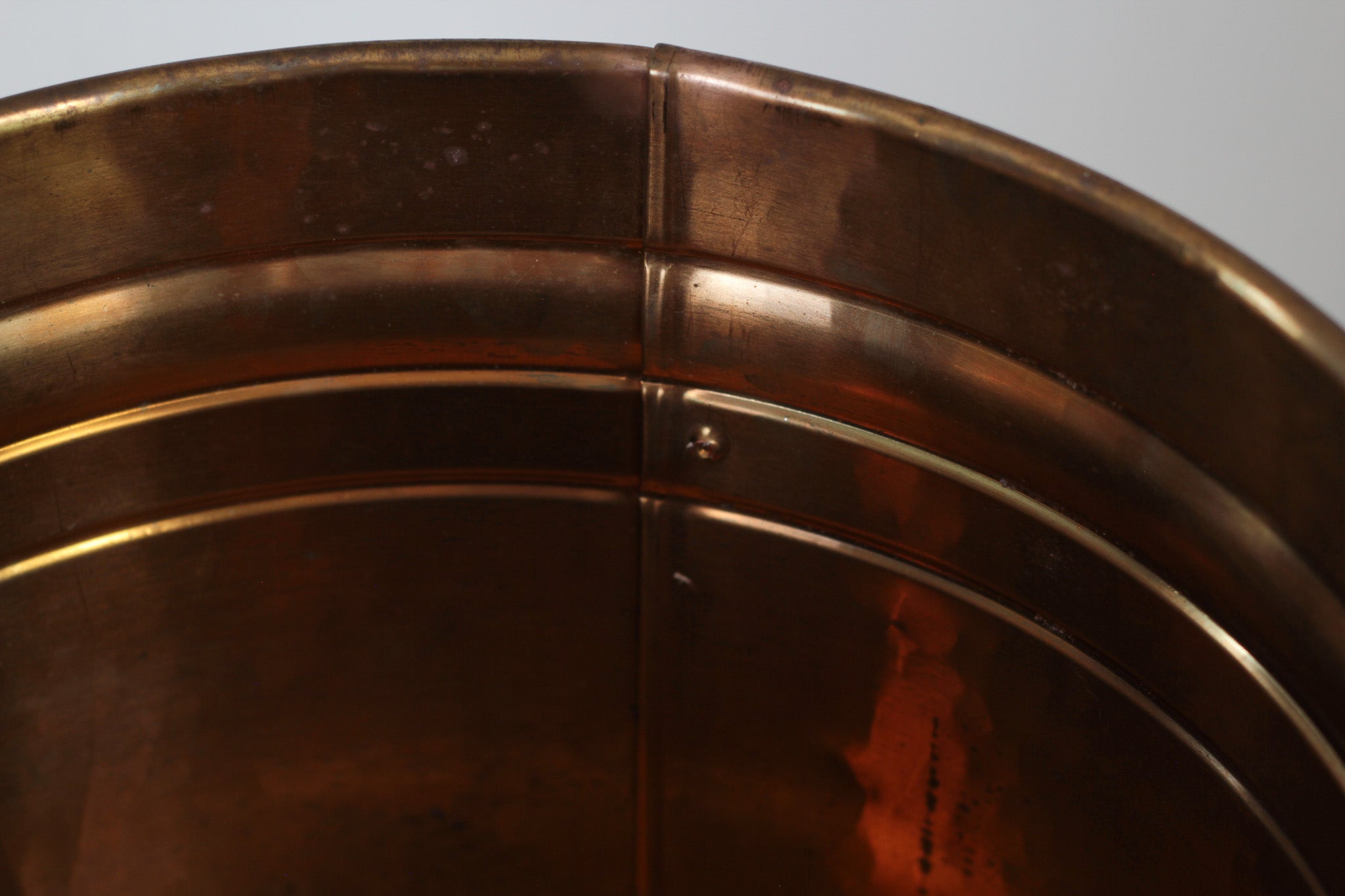 Vintage Dutch Hammered Brass & Copper Planter