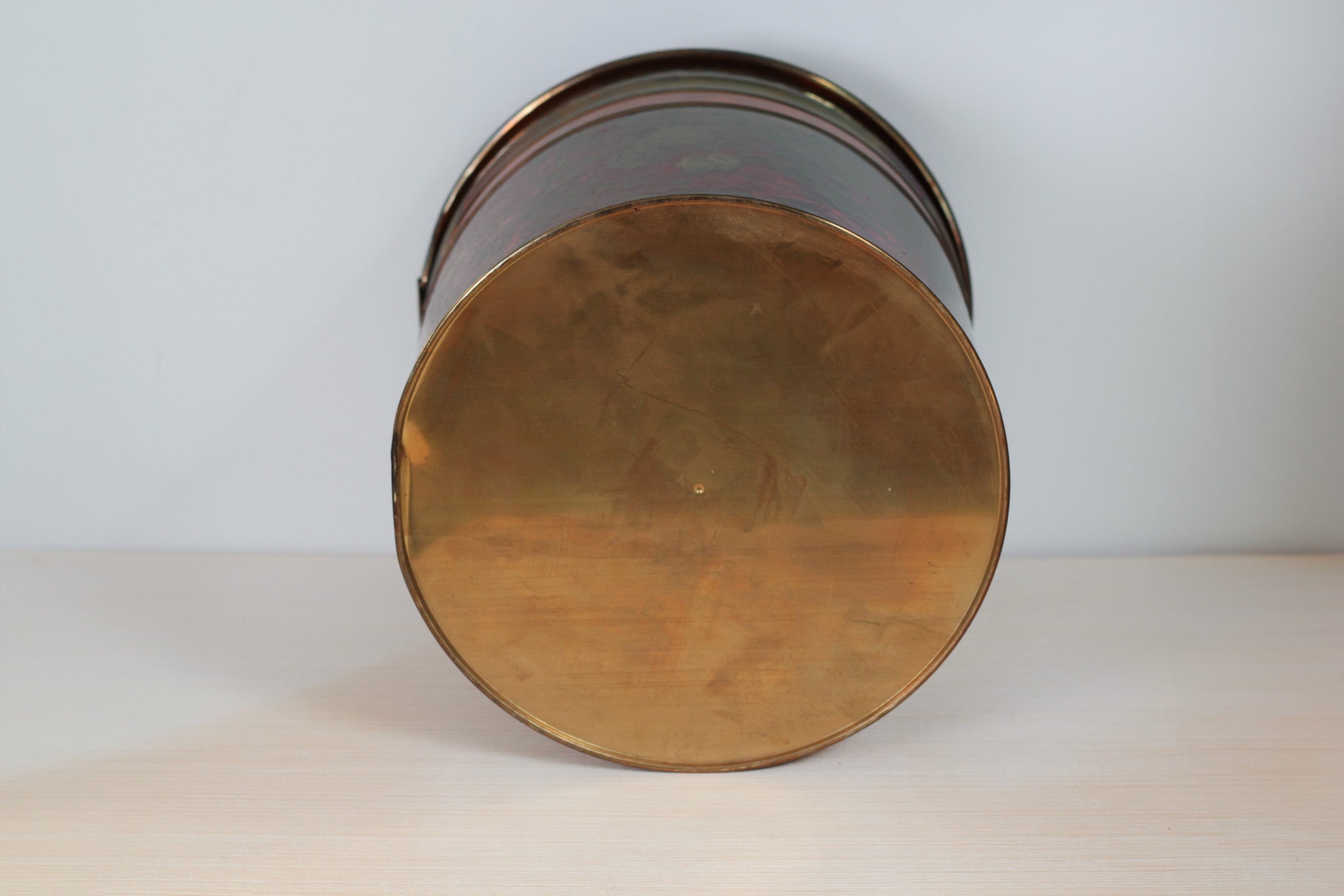 Vintage Dutch Hammered Brass & Copper Planter