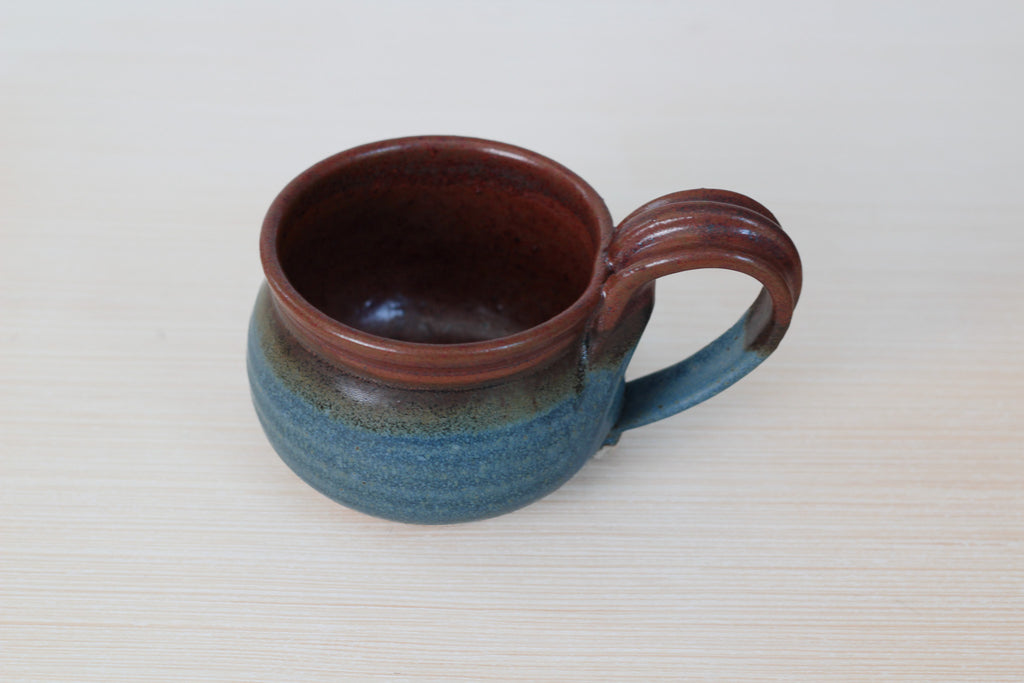 Vintage Studio Pottery Mug or Handled Soup Bowl, Signed by Artist
