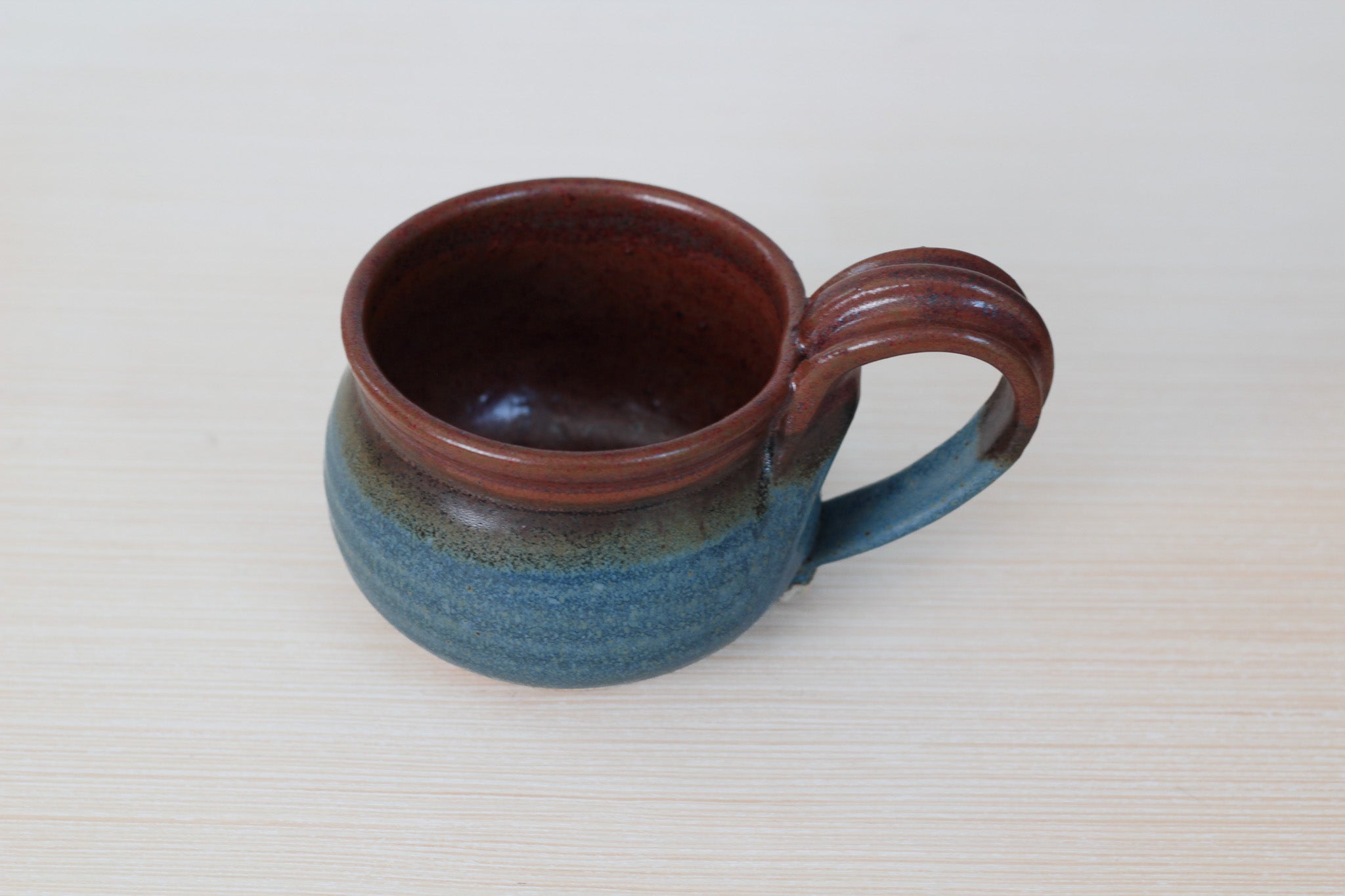 Vintage Studio Pottery Mug or Handled Soup Bowl, Signed by Artist
