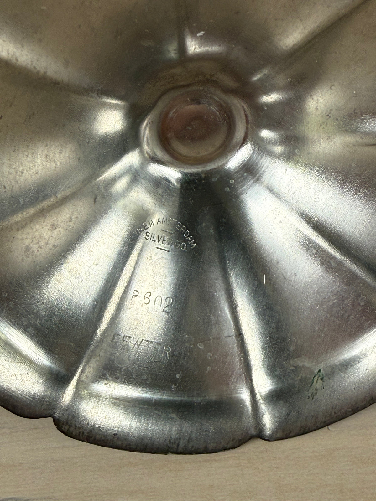Vintage New Amsterdam Pewter Art Deco Style Double Candle Holder