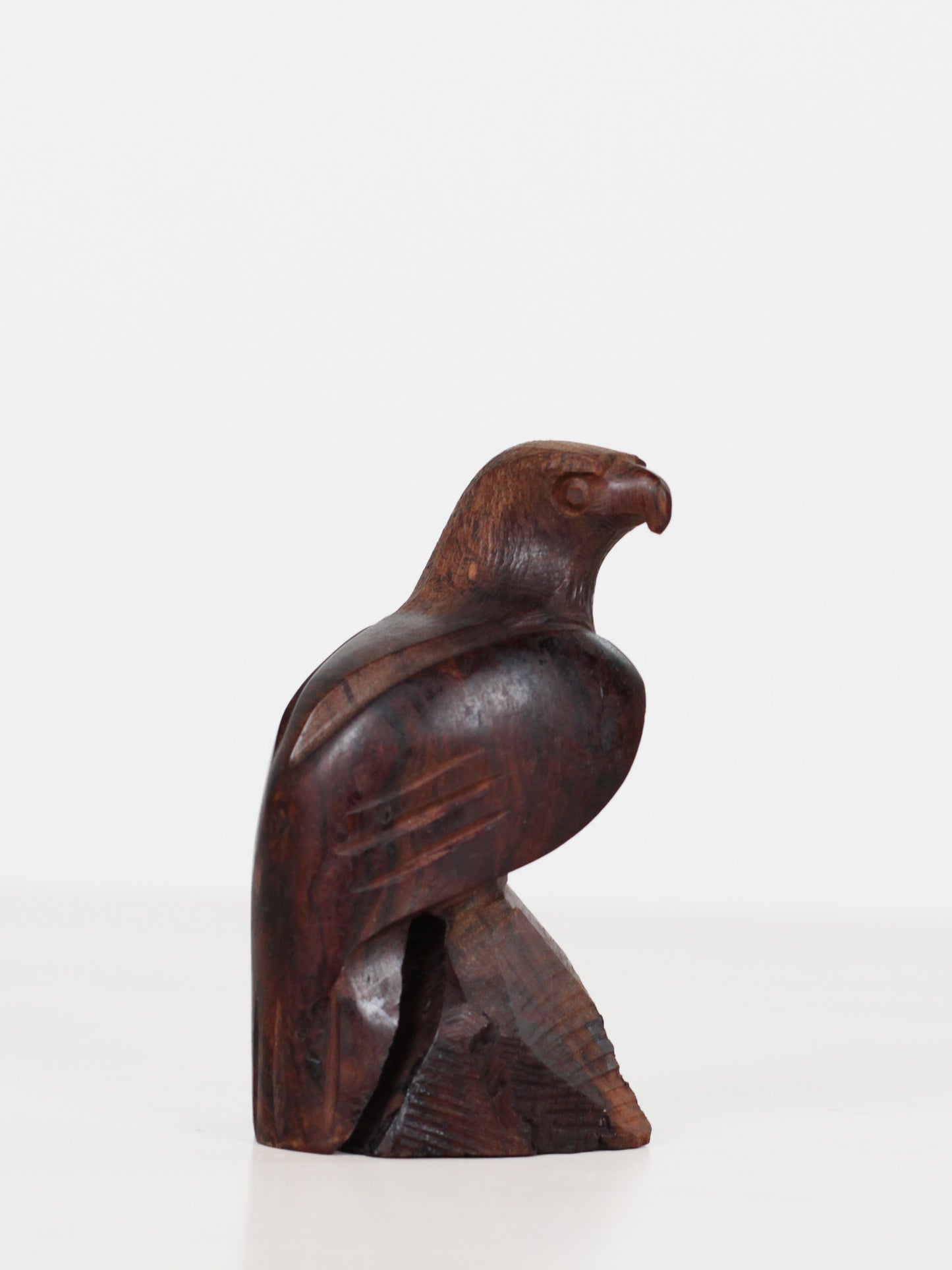 Vintage MCM Ironwood Eagle Sculpture