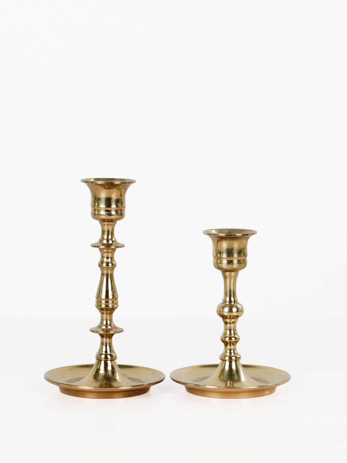 Pair of Vintage Brass Candlesticks