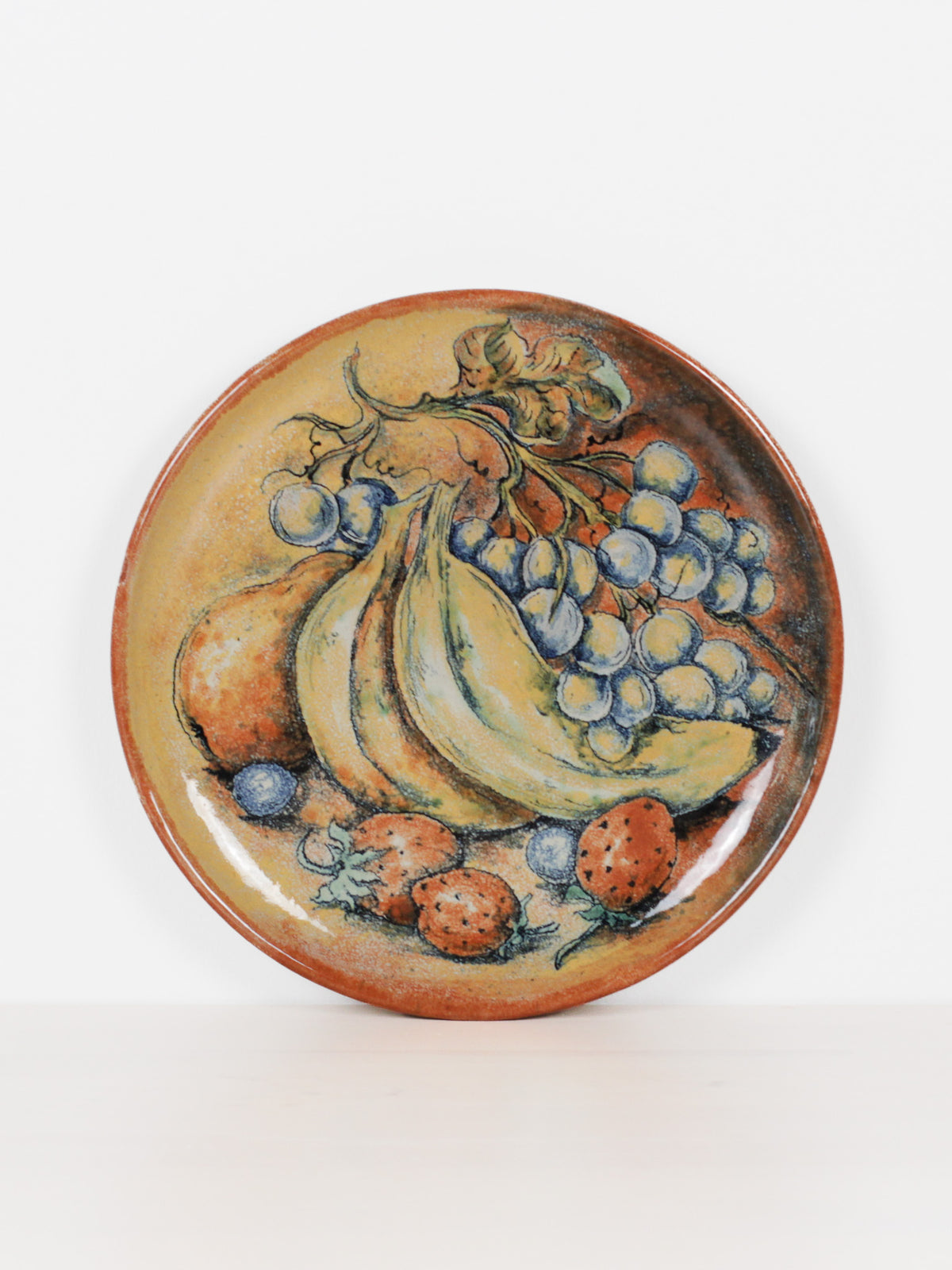 Vintage Signed Capelo Mexican Pottery Plate