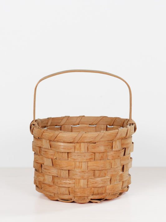 Vintage Handwoven Oak Splint Basket