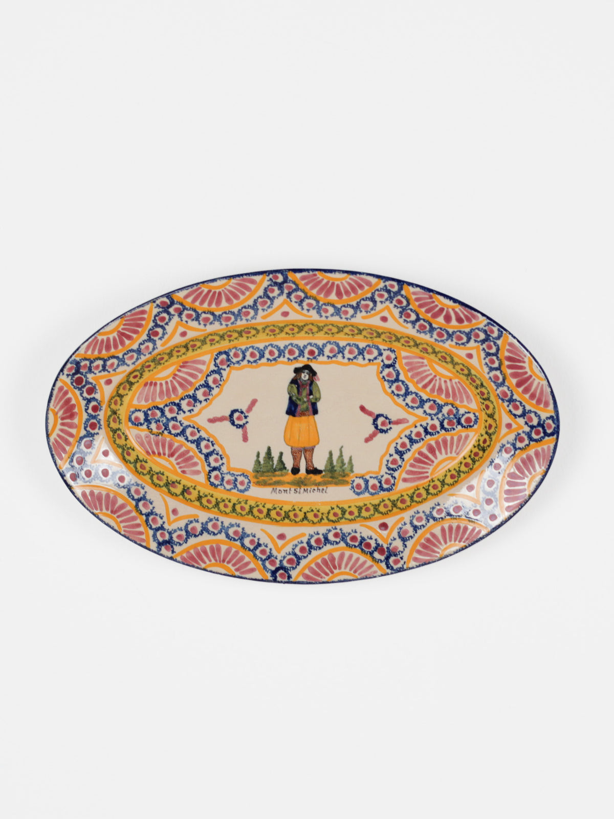 Vintage French Henriot Quimper Oval Platter