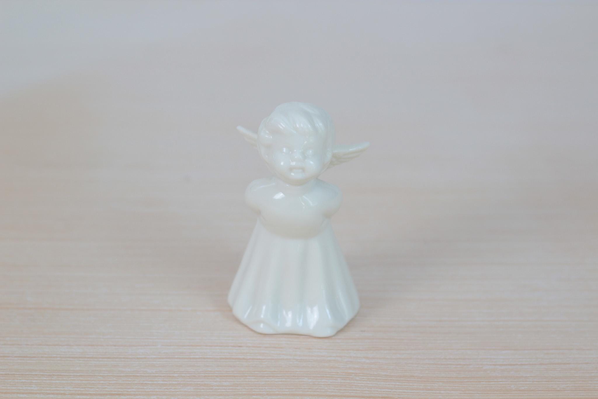 Vintage White Porcelain Angel Figurine