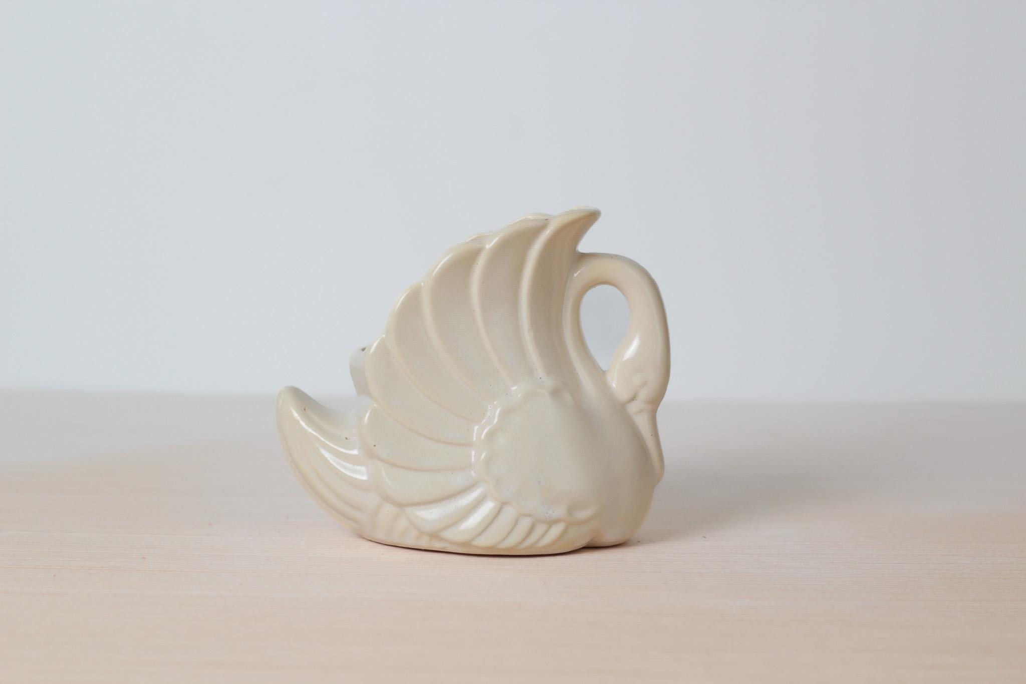 Vintage Mid-Century Swan Planter or Vanity Organizer