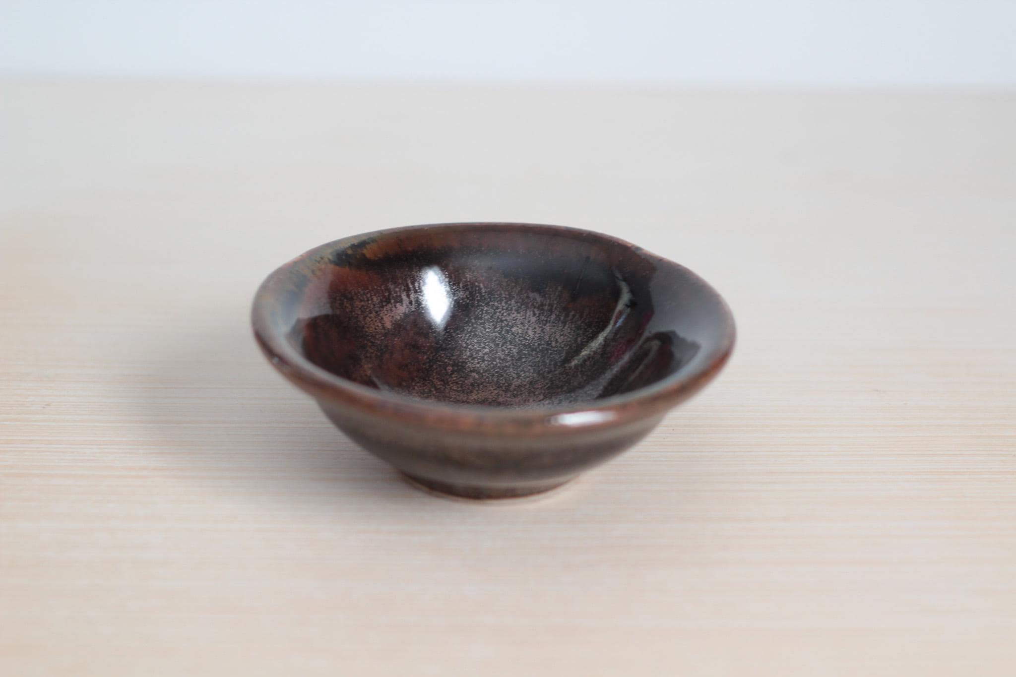 Vintage Studio Pottery Pinch Bowl, Signed by Artist