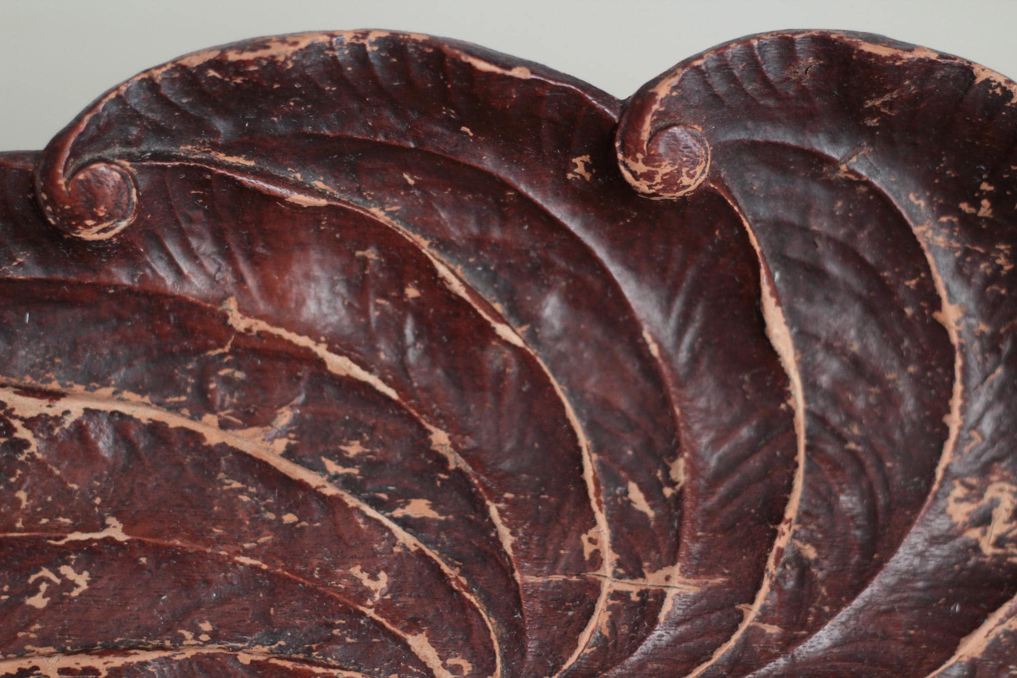 Vintage SyrocoWood Tray Flower Design