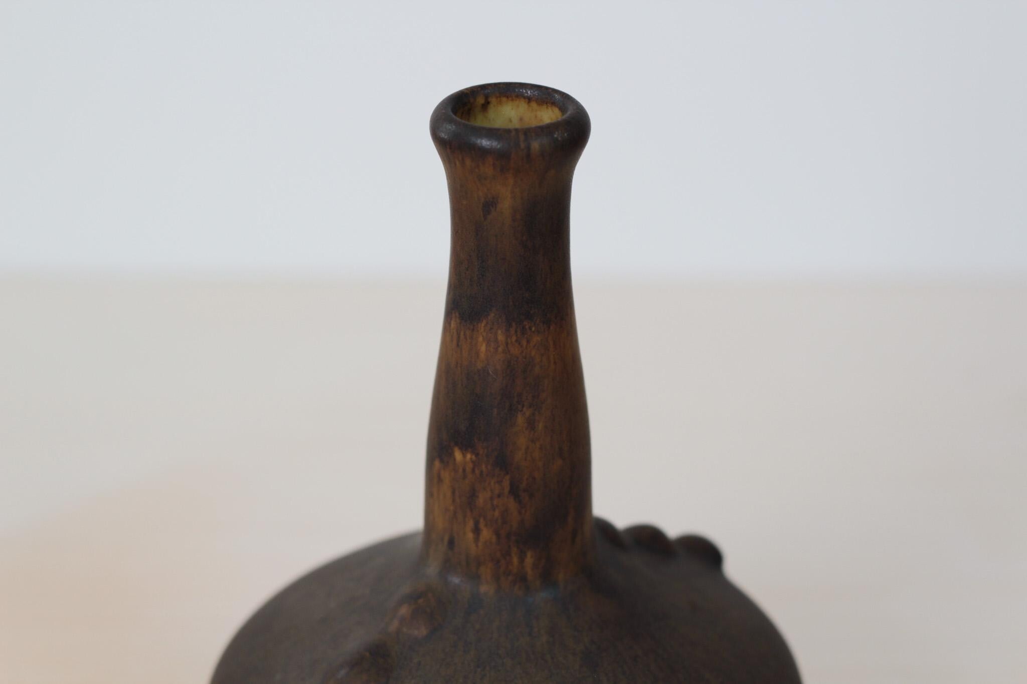 Vintage Mid-Century Maigon Daga Form 52 Bud Vase, Signed by Artist