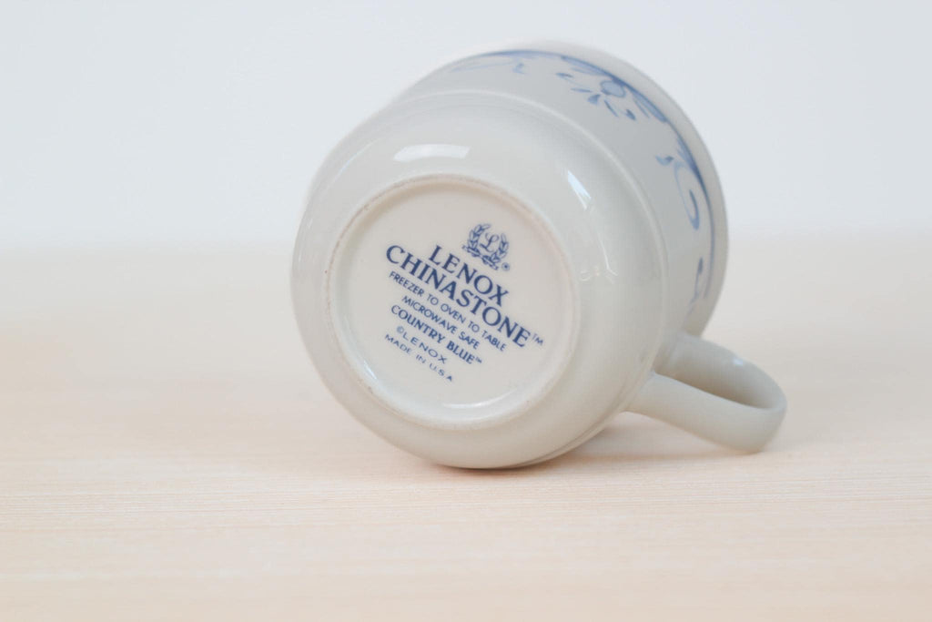 Vintage Lenox Chinastone Country Blue Tea Cup
