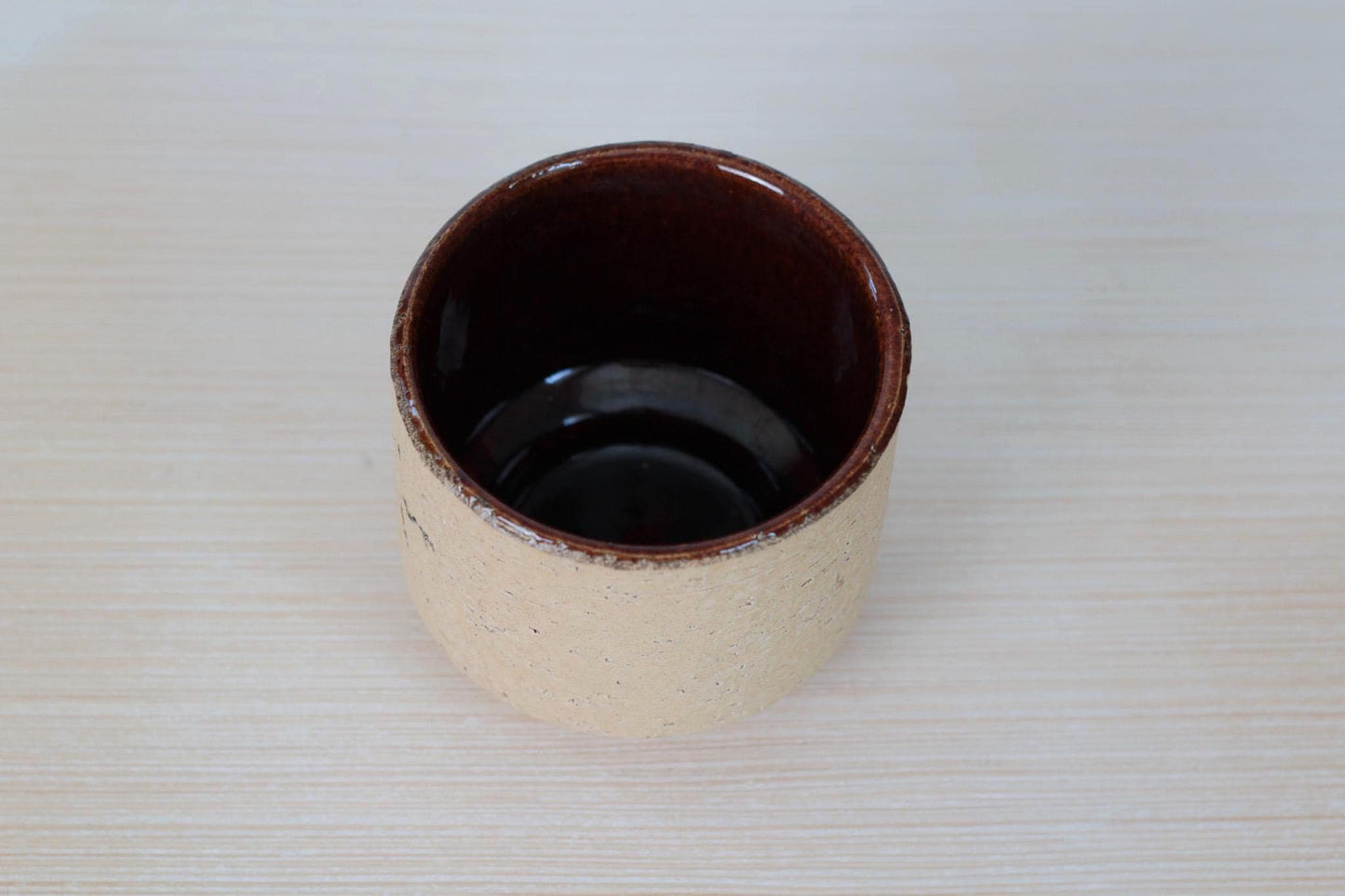 Vintage West German Brutalist Stoneware Pottery Planter