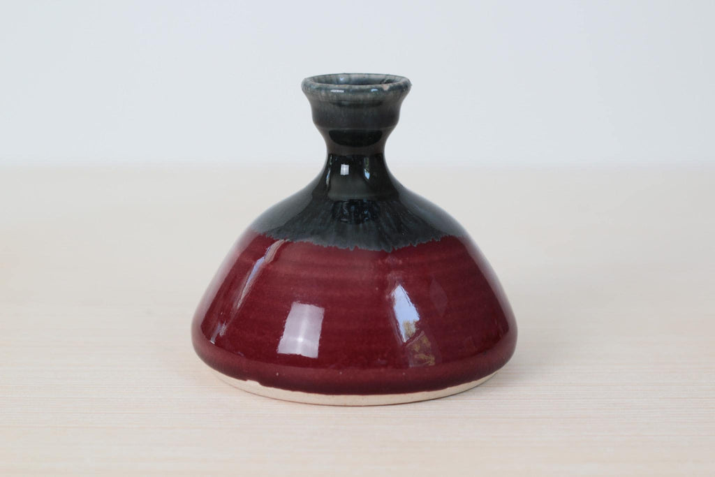 Vintage Studio Pottery Bud Vase, Signed by Artist