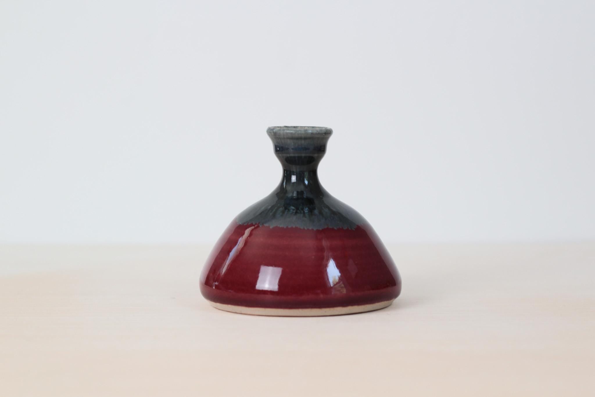 Vintage Studio Pottery Bud Vase, Signed by Artist