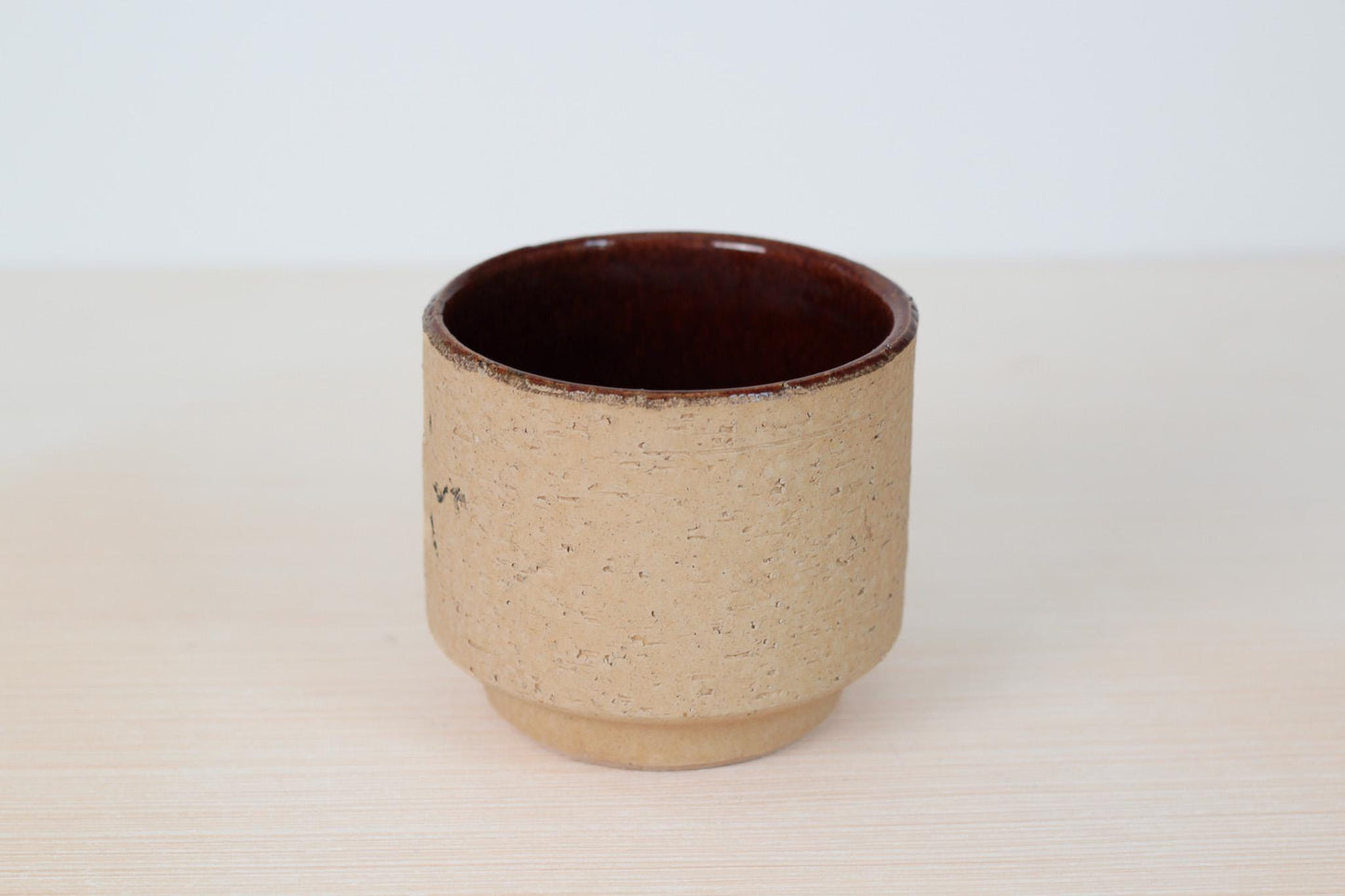 Vintage West German Brutalist Stoneware Pottery Planter