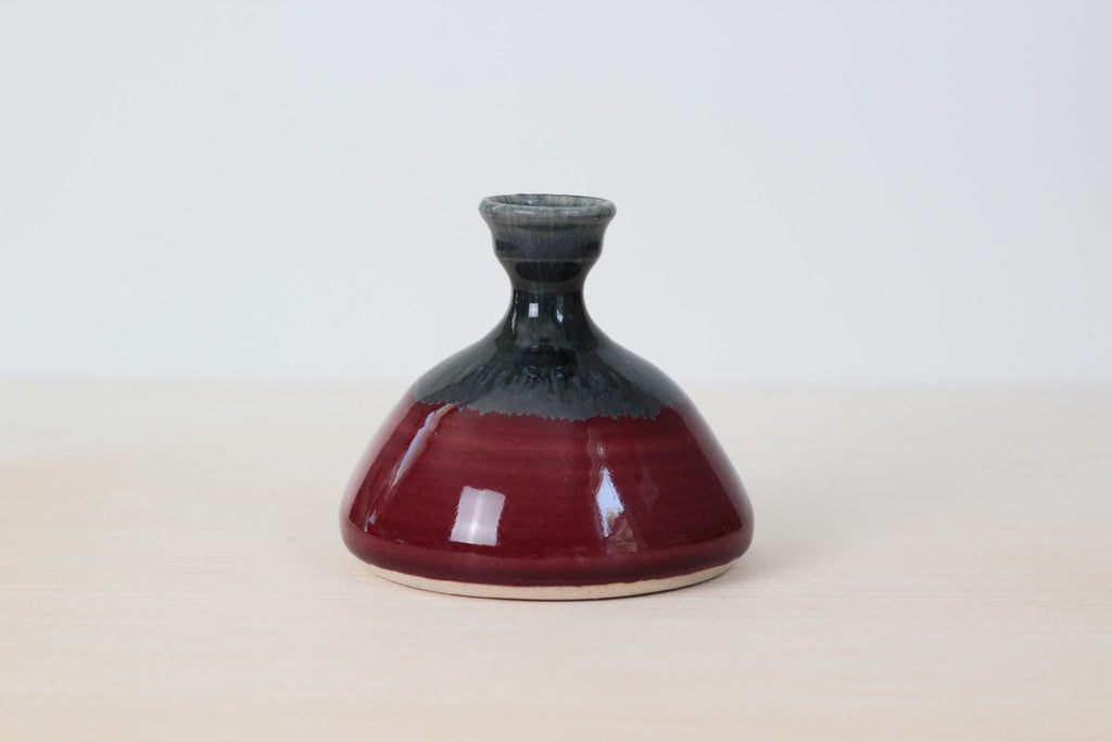 Vintage Studio Pottery Bud Vase, Signed by Artist