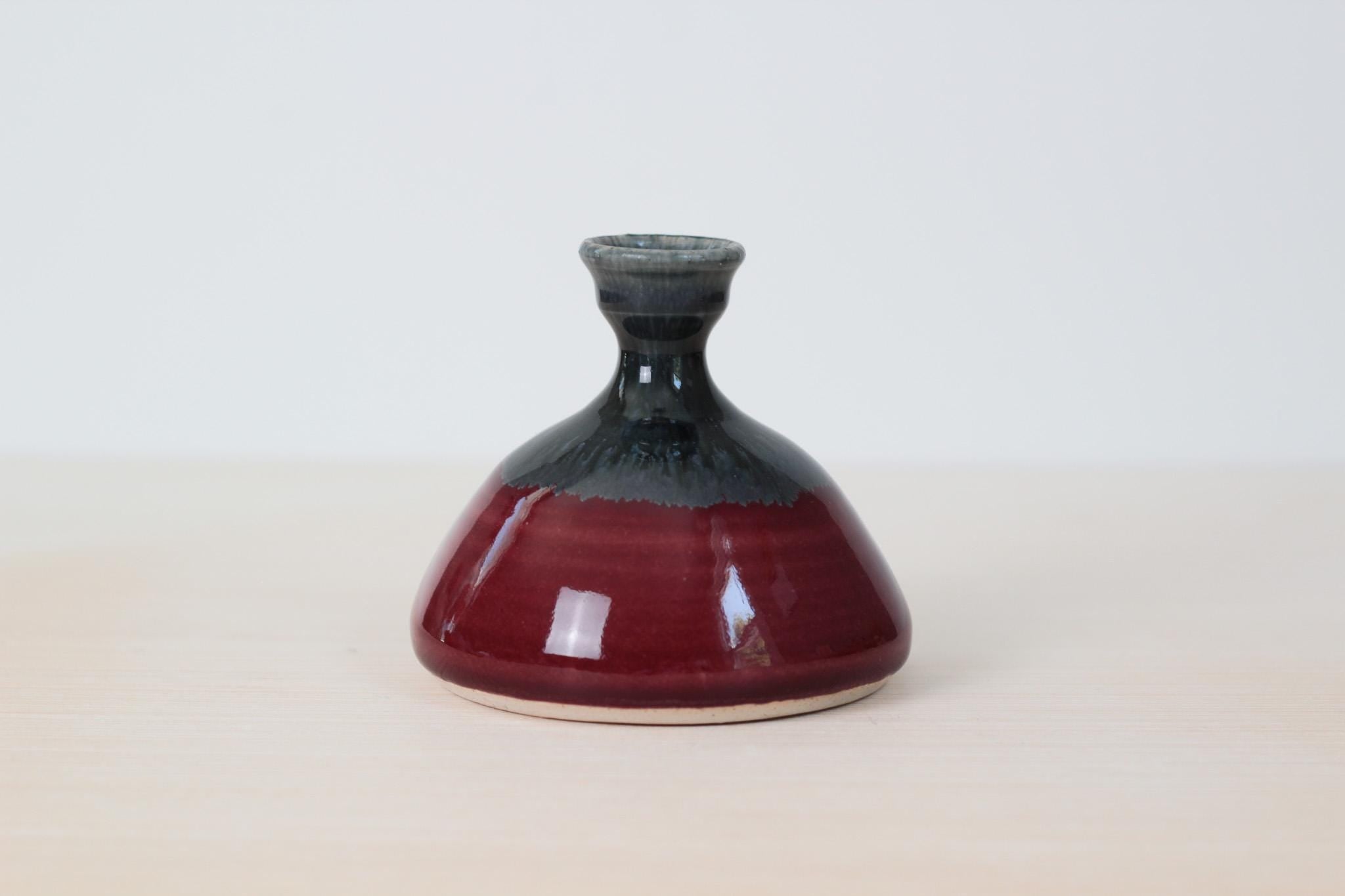 Vintage Studio Pottery Bud Vase, Signed by Artist