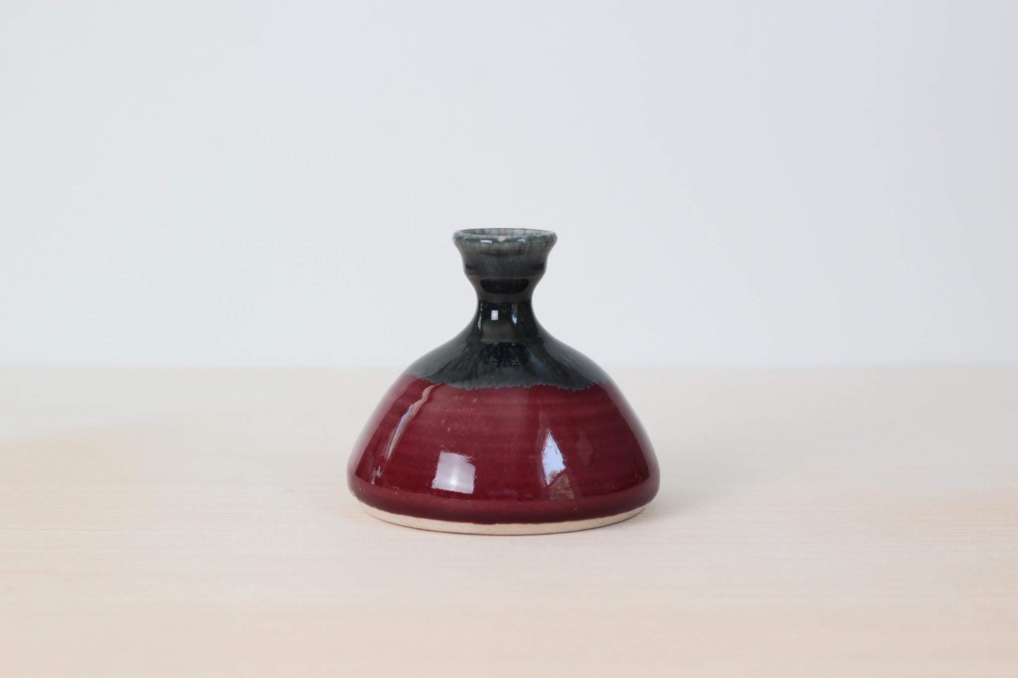 Vintage Studio Pottery Bud Vase, Signed by Artist