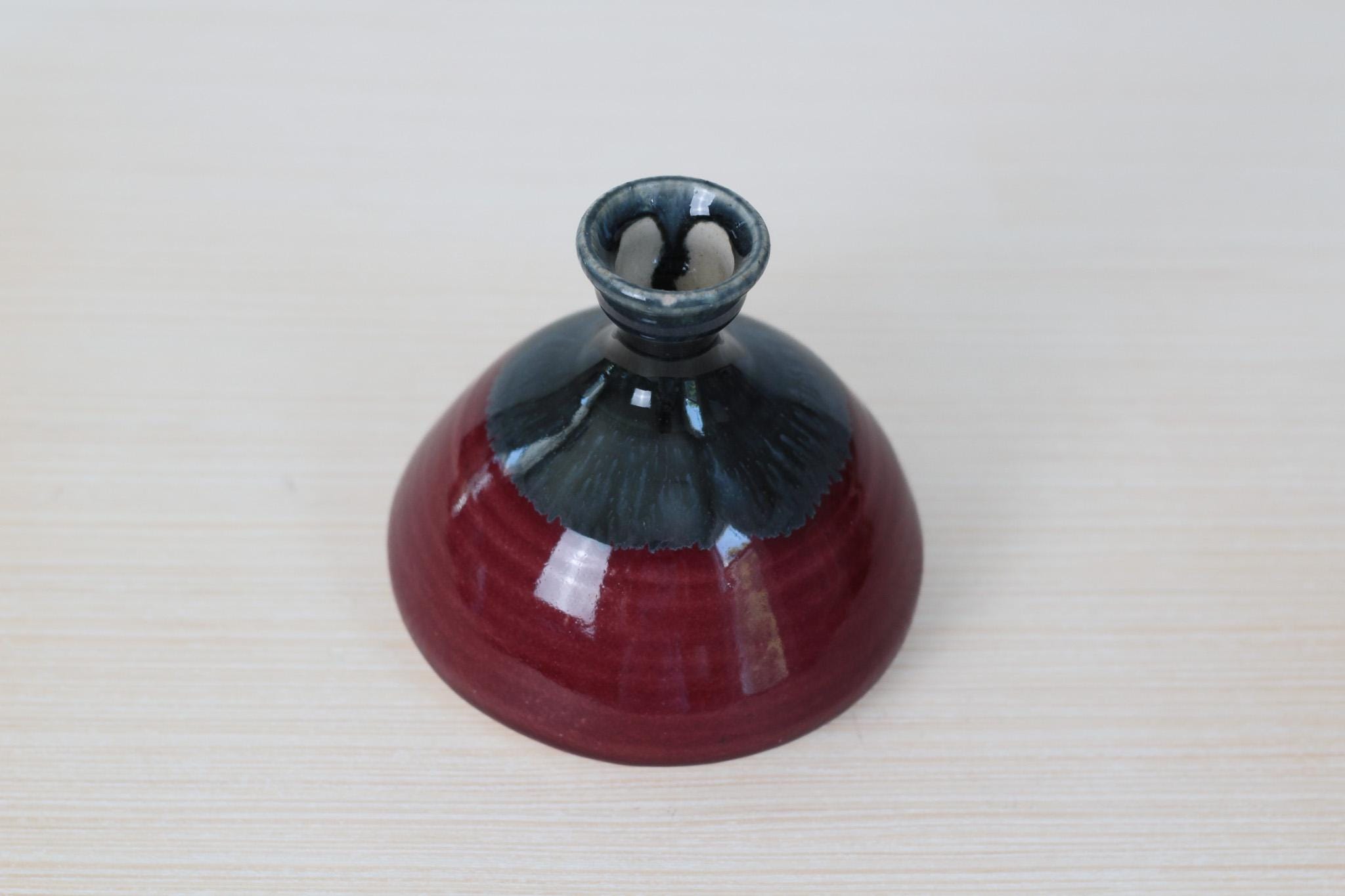 Vintage Studio Pottery Bud Vase, Signed by Artist