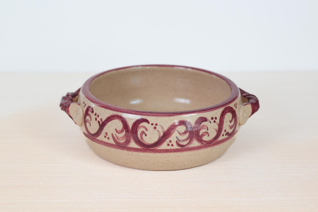 Vintage Studio Pottery Serving Dish, Signed by Artist
