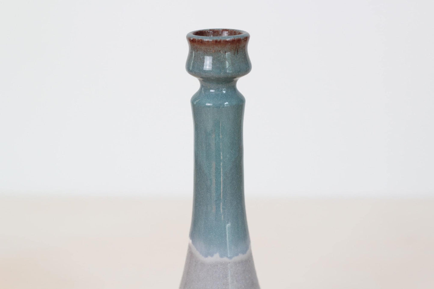 Vintage Handmade Studio Pottery Candlestick | Signed by Artist