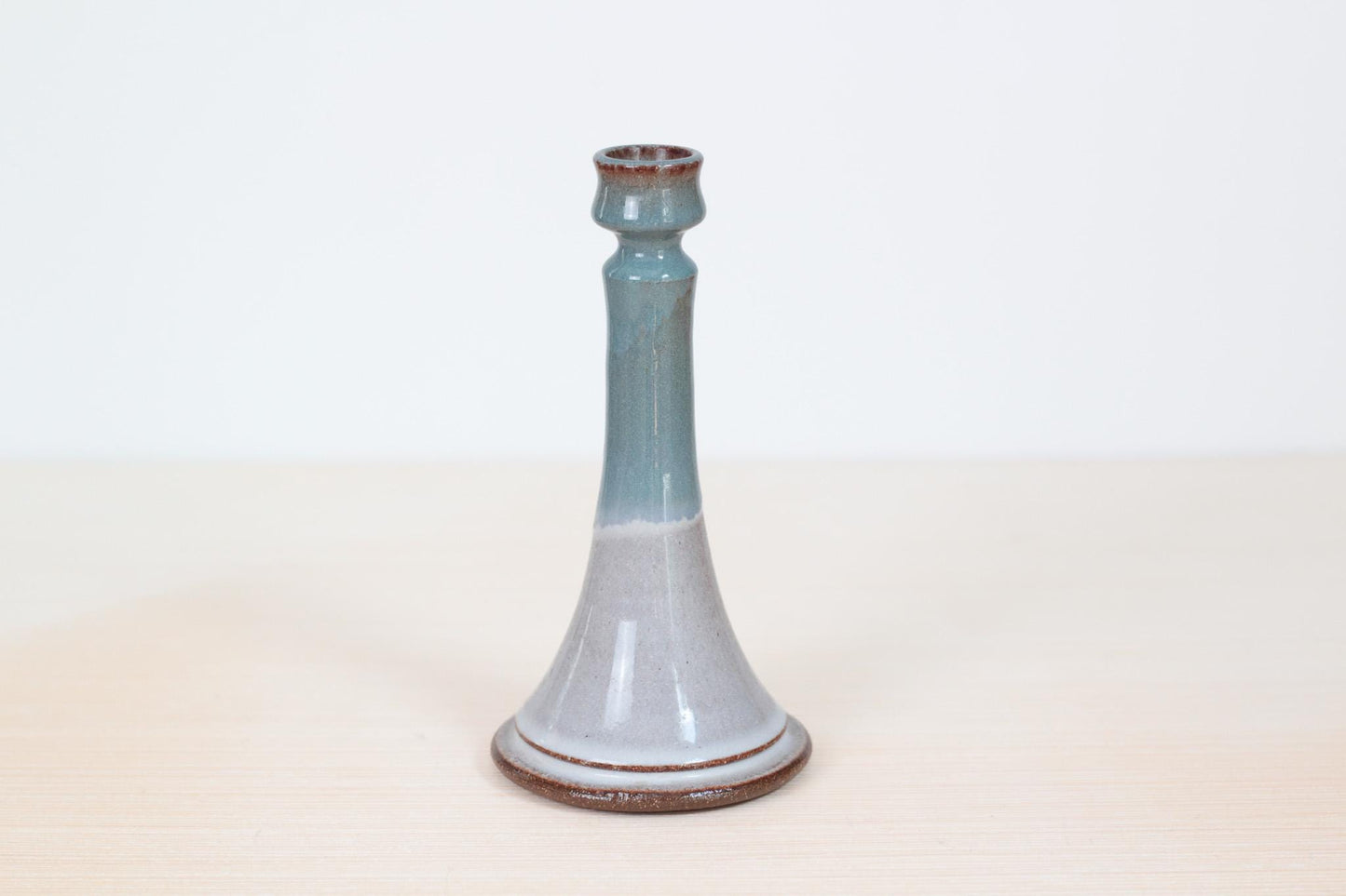 Vintage Handmade Studio Pottery Candlestick | Signed by Artist
