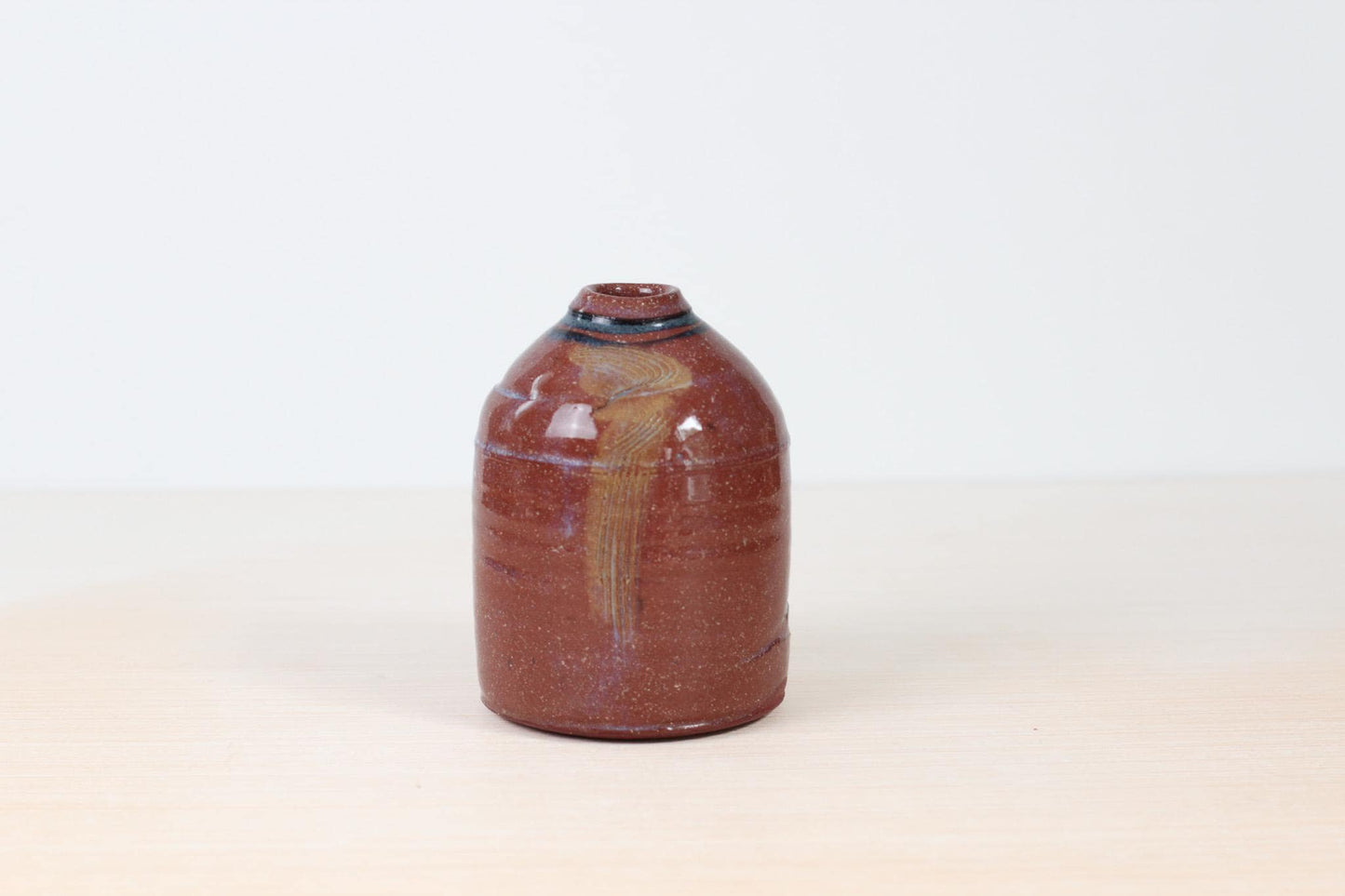 Vintage Handmade Studio Pottery Stoneware Bud Vase | Signed by Artist