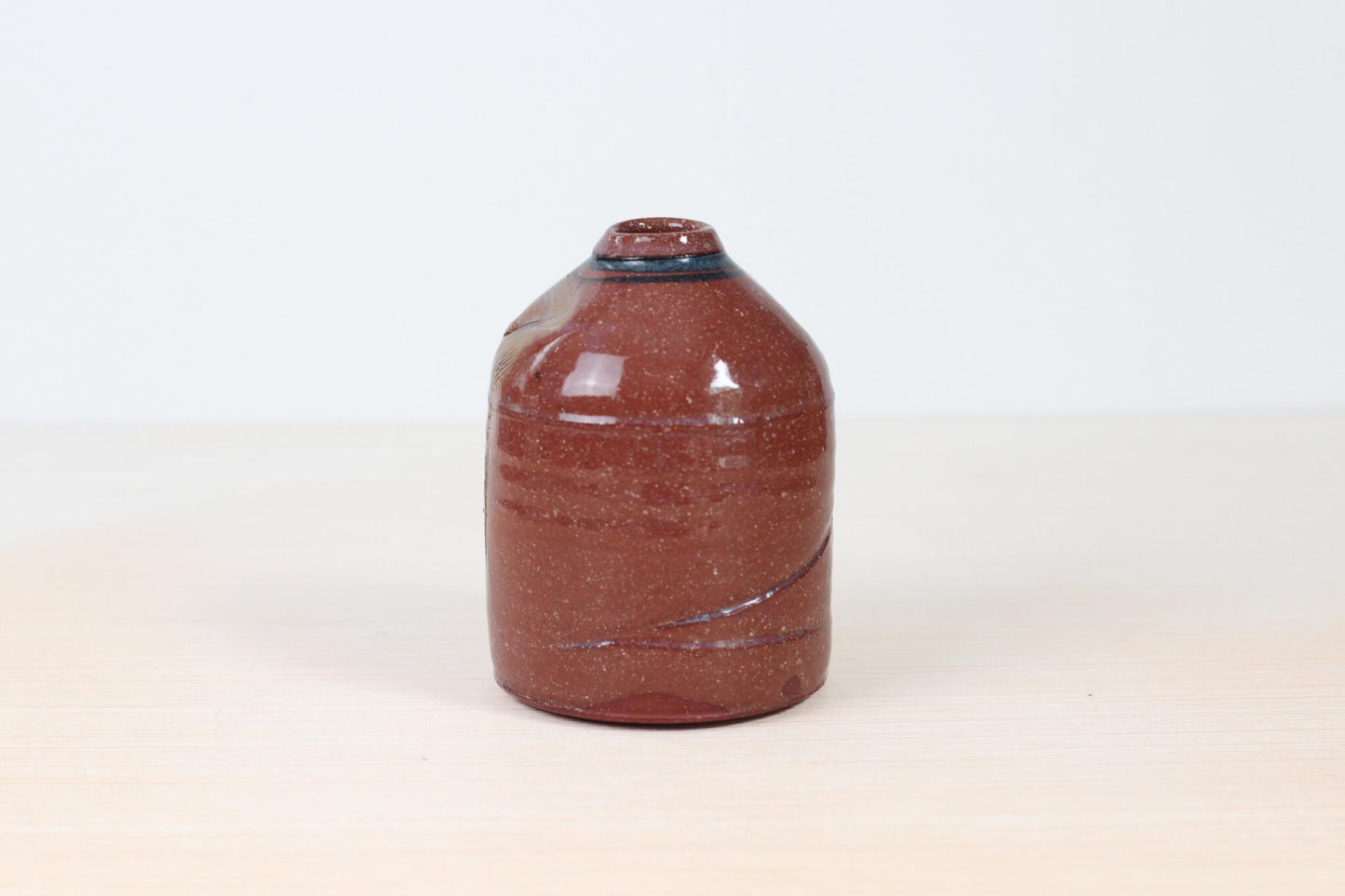 Vintage Handmade Studio Pottery Stoneware Bud Vase | Signed by Artist