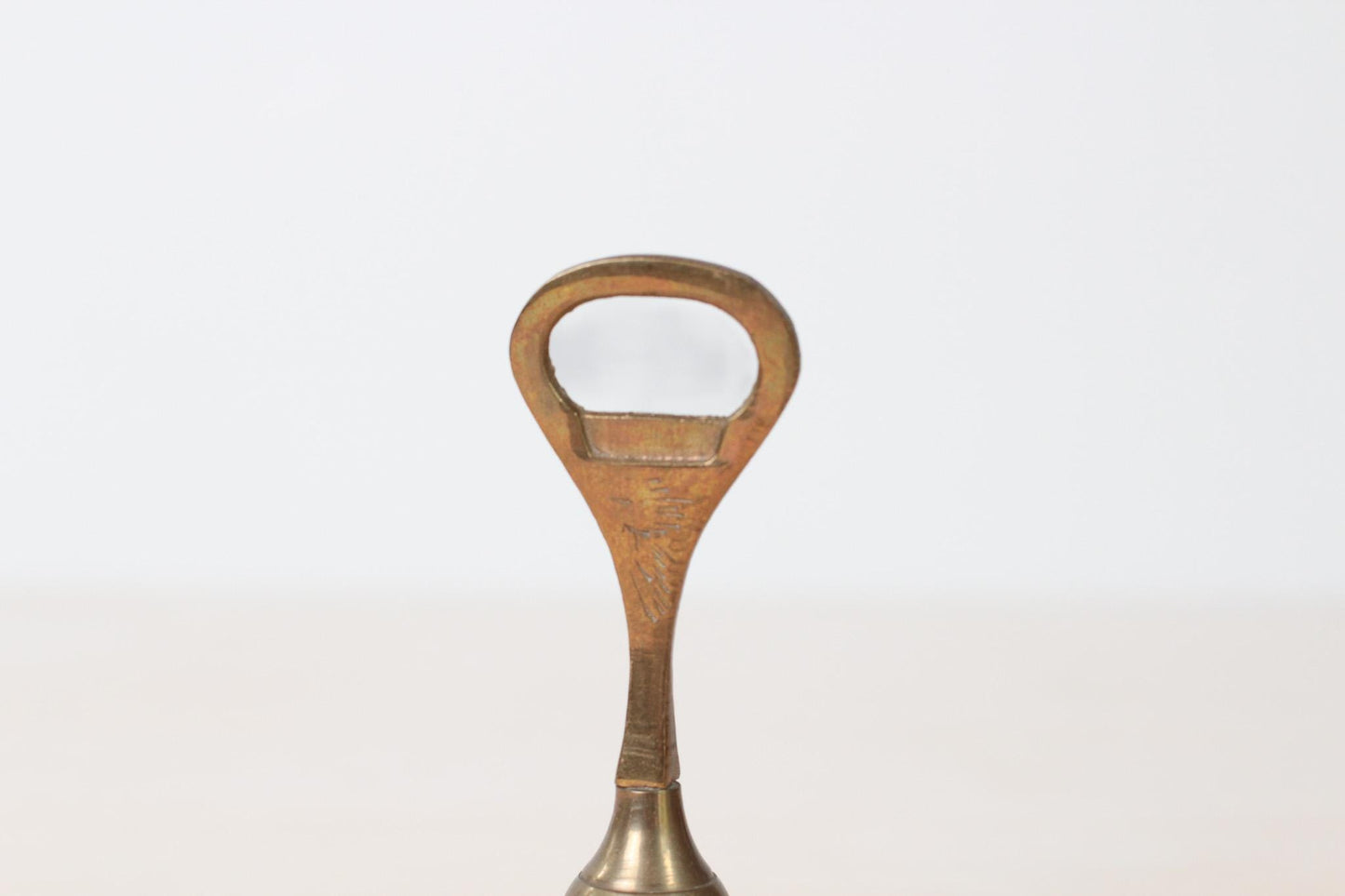 Vintage Brass Bell Bottle Opener | Mid-Century Barware