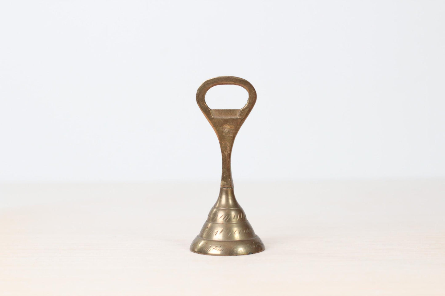 Vintage Brass Bell Bottle Opener | Mid-Century Barware