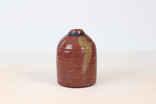 Vintage Handmade Studio Pottery Stoneware Bud Vase | Signed by Artist