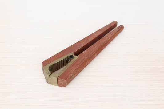 Vintage Danish Teak and Brass Nutcracker by Digsmed, Scandinavian Mid-Century Modern Barware