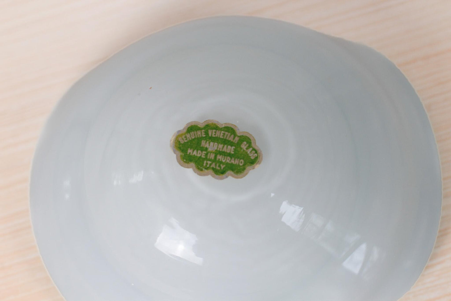 Vintage Murano Art Glass Bullicante Bowl | Genuine Venetian Glass