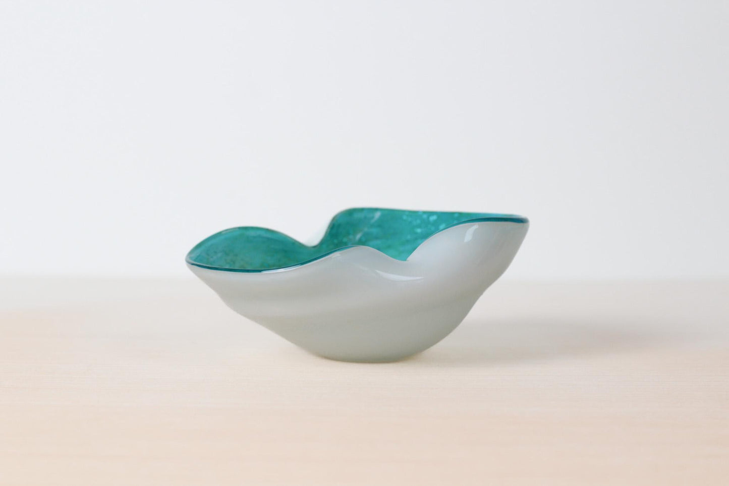 Vintage Murano Art Glass Bullicante Bowl | Genuine Venetian Glass