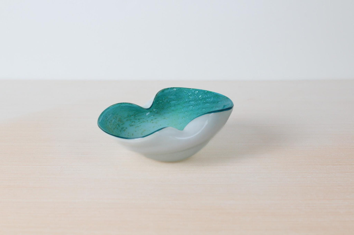 Vintage Murano Art Glass Bullicante Bowl | Genuine Venetian Glass