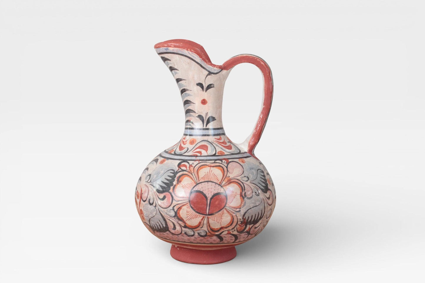 Vintage Mexican Tonalá Pottery Pitcher or Vase