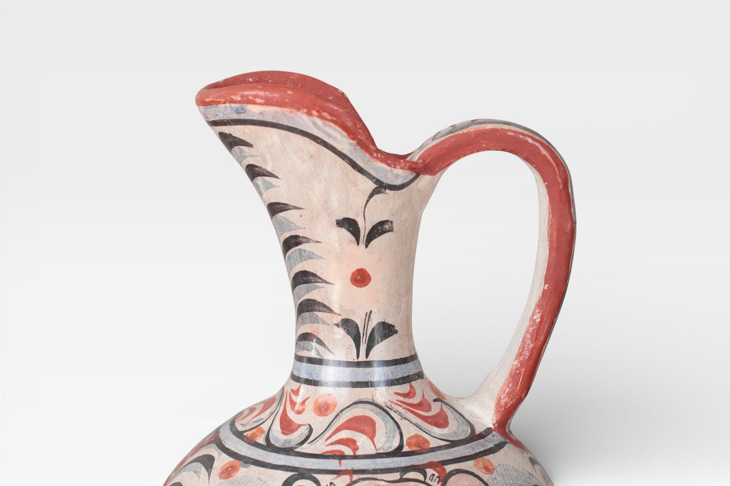 Vintage Mexican Tonalá Pottery Pitcher or Vase