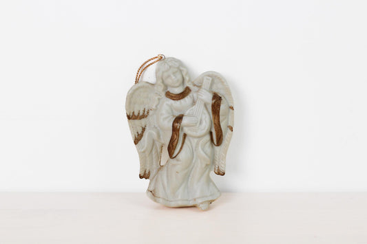 Vintage Ceramic Angel Ornament | Christmas Decor