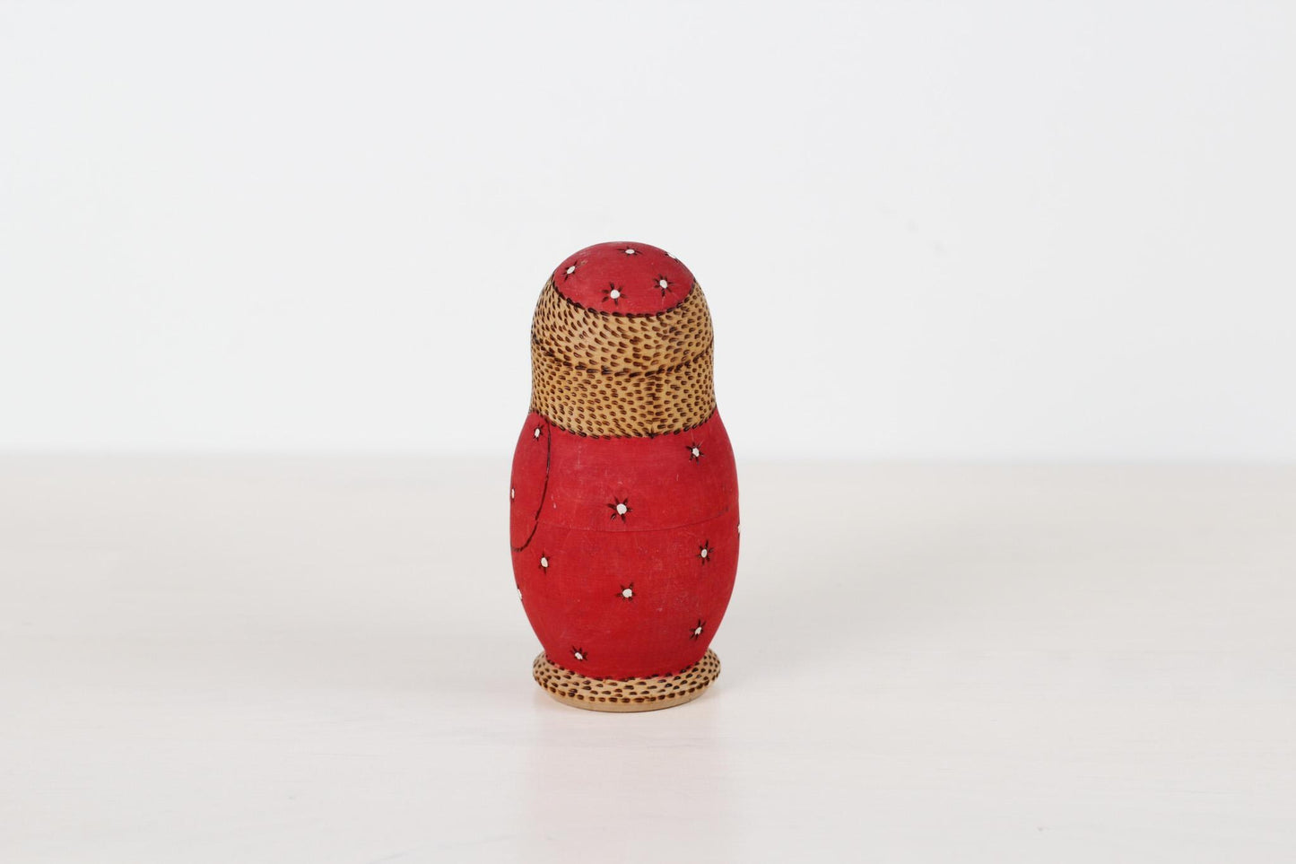 Vintage Santa Matryoshka Nesting Dolls | Russian Christmas Folk Art