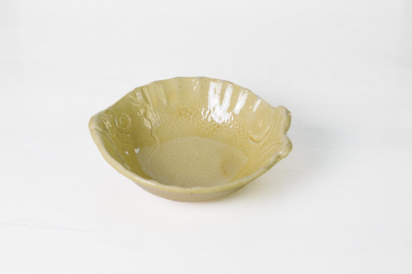 Vintage Aegitna Vallauris French Pottery Fish Bowl | Mid-Century Provençal Ceramic