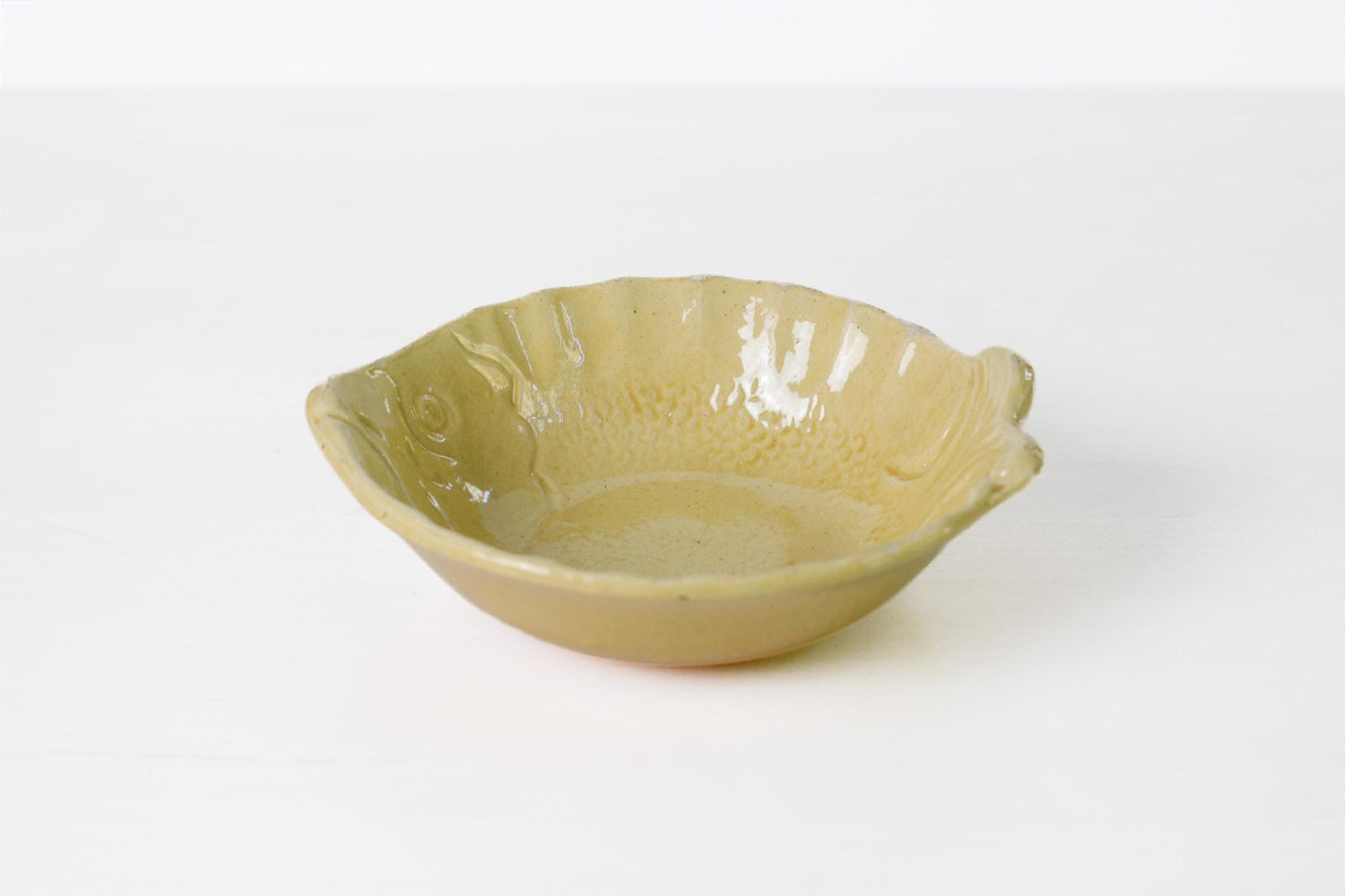 Vintage Aegitna Vallauris French Pottery Fish Bowl | Mid-Century Provençal Ceramic